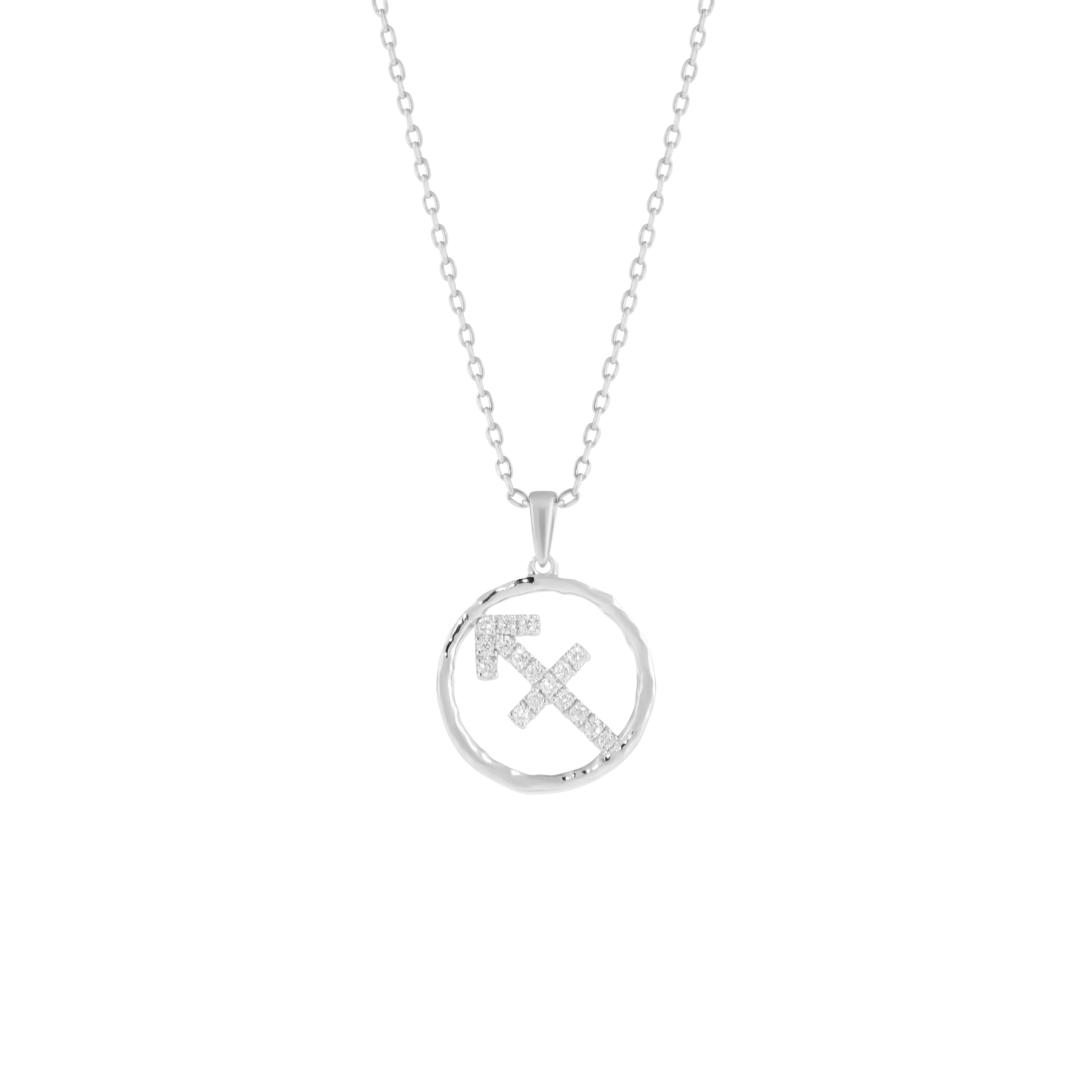 Sagittarius medallion pendant necklace