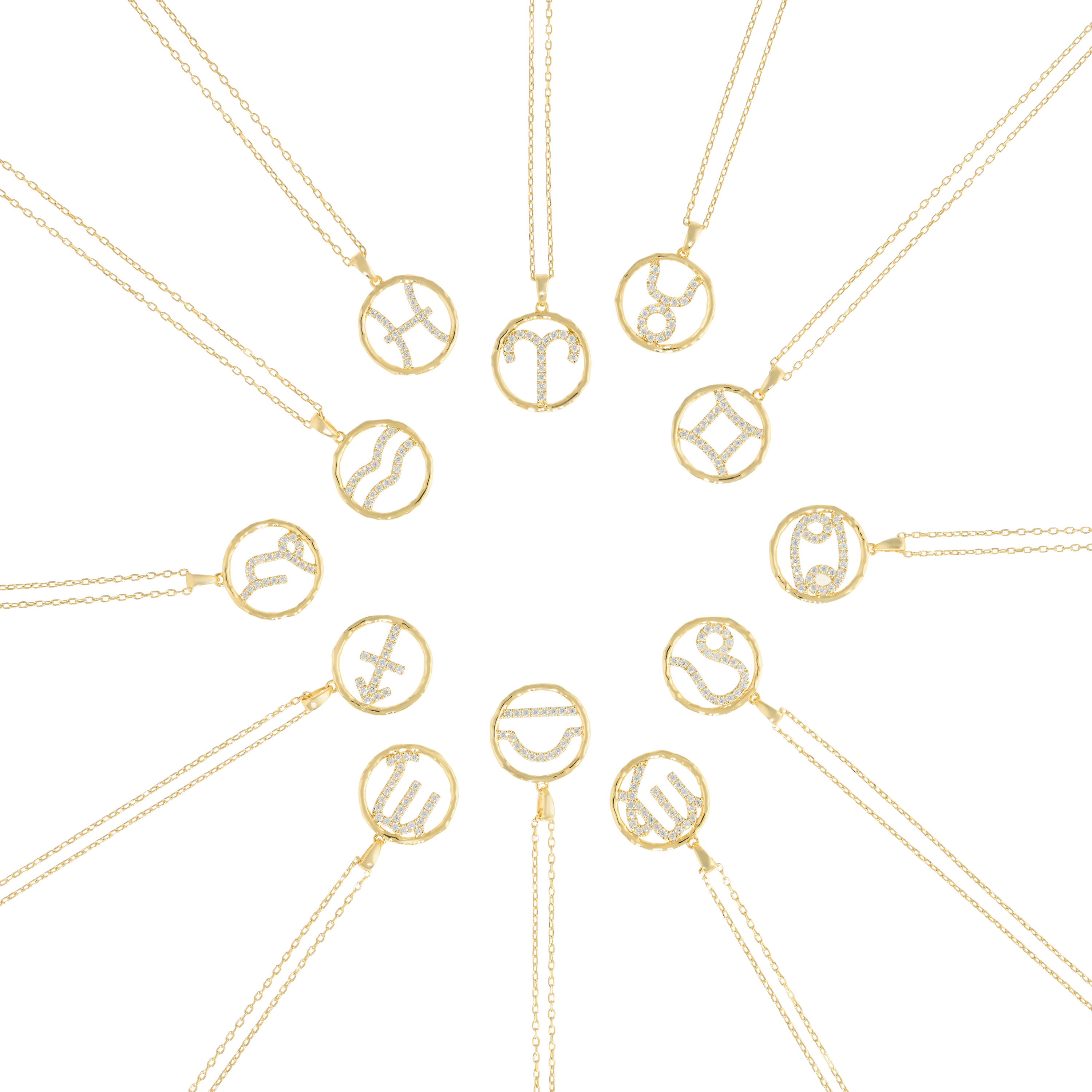 Sagittarius medallion pendant necklace