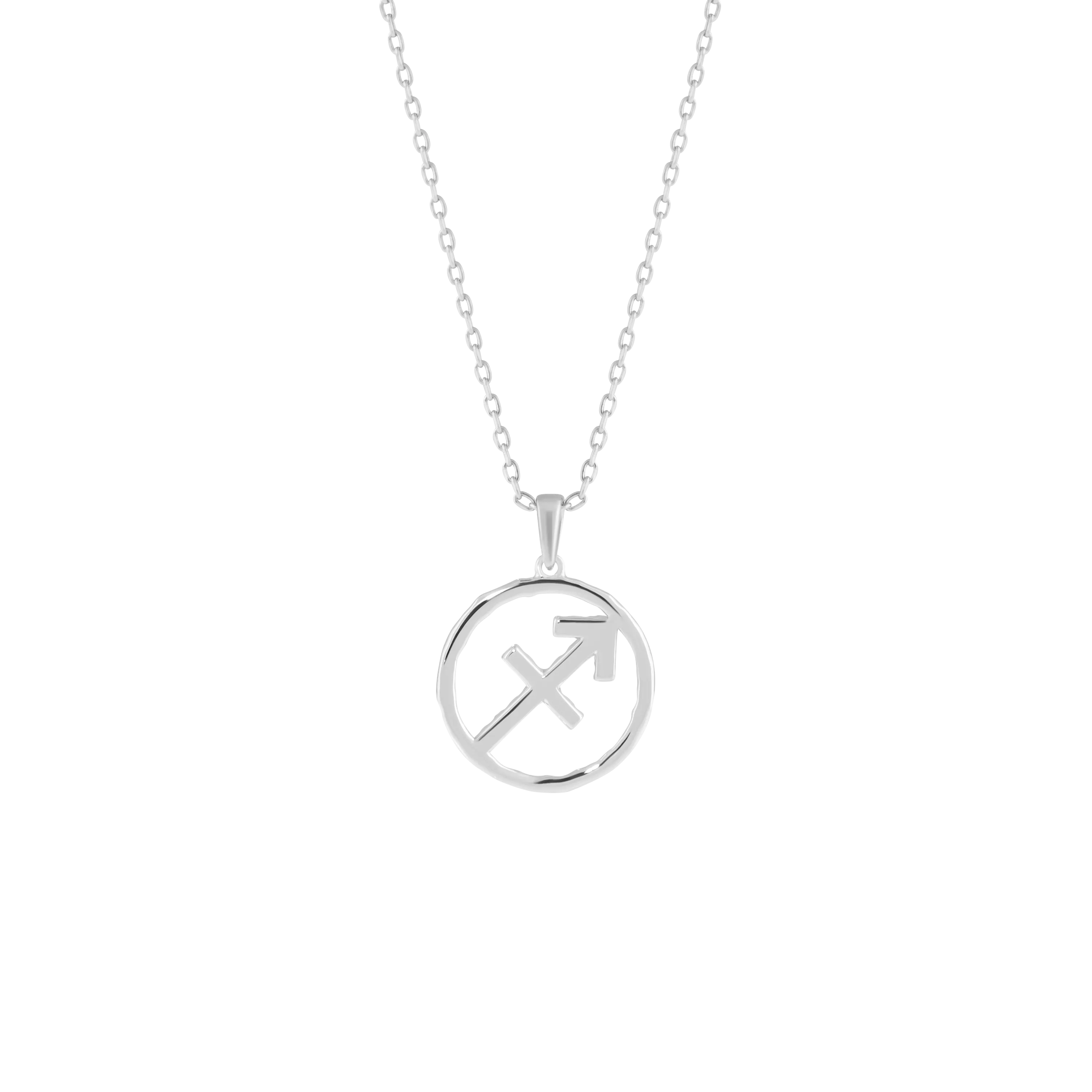 Sagittarius medallion pendant necklace