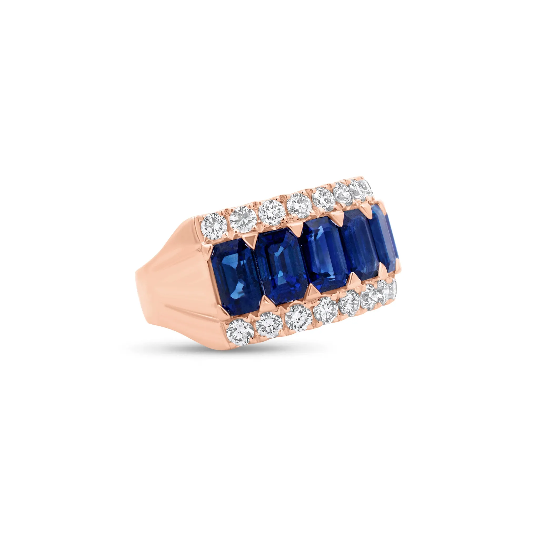 Sapphire & Diamond Statement Ring