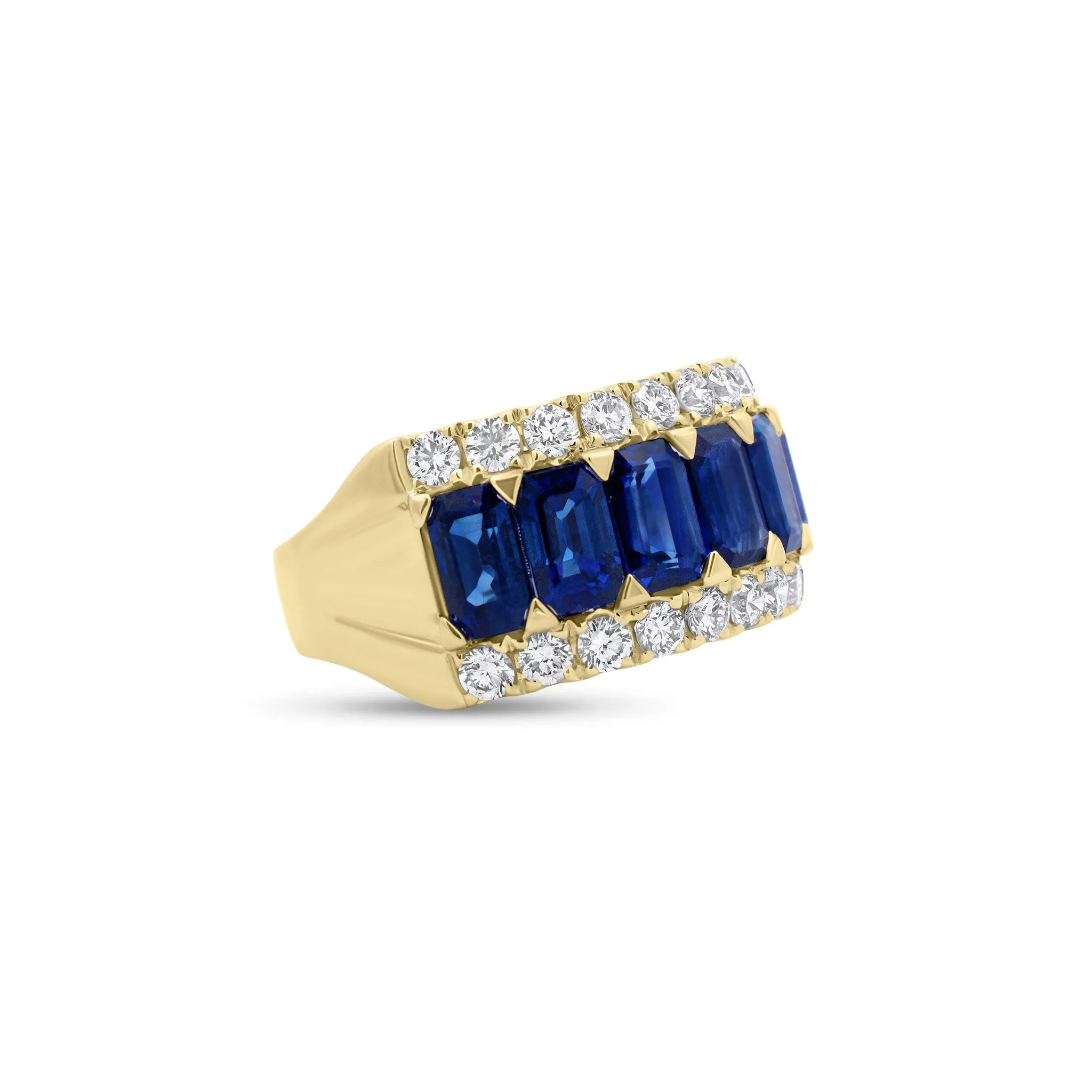 Sapphire & Diamond Statement Ring