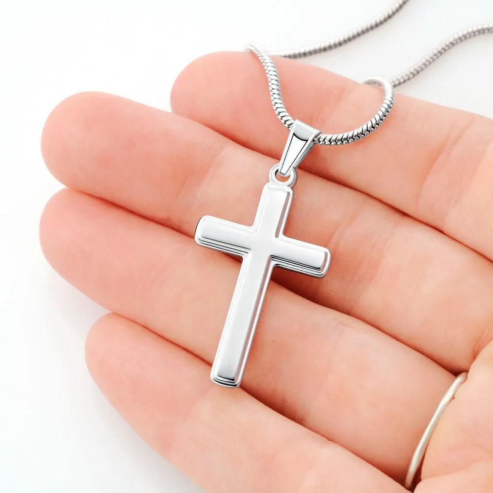 Sentimental Gift For My Son - Cross Necklace For Son, Unique Birthday Gift for Grown Son