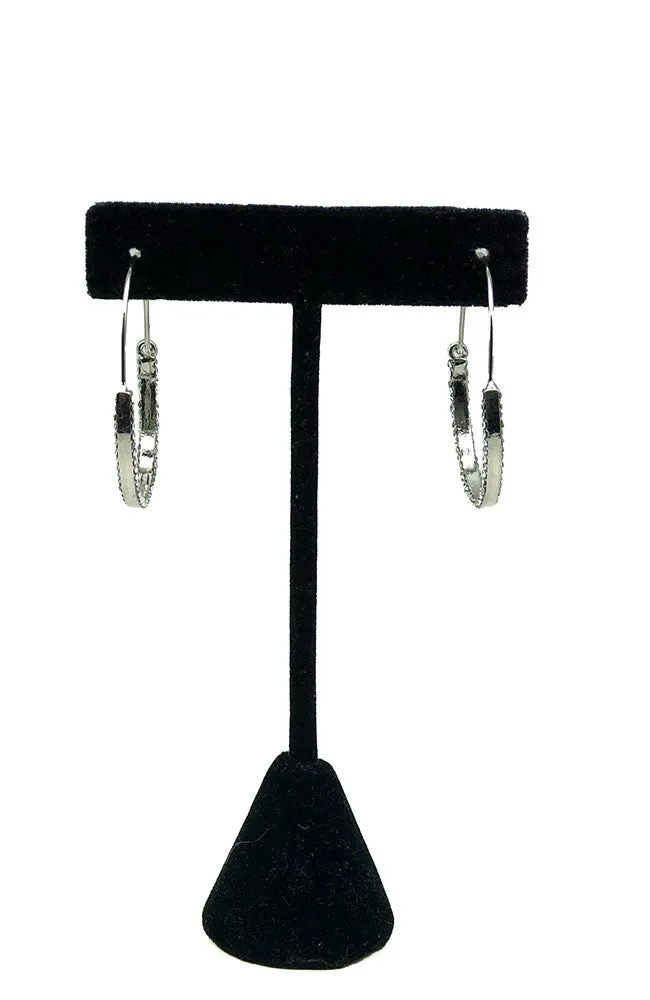 Silver 1 1/2" Hoops