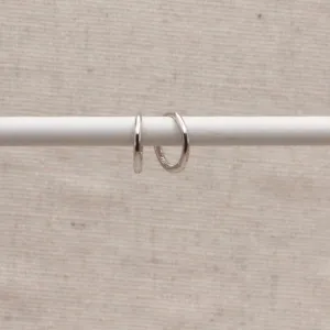 Silver Essential Huggie Hoops