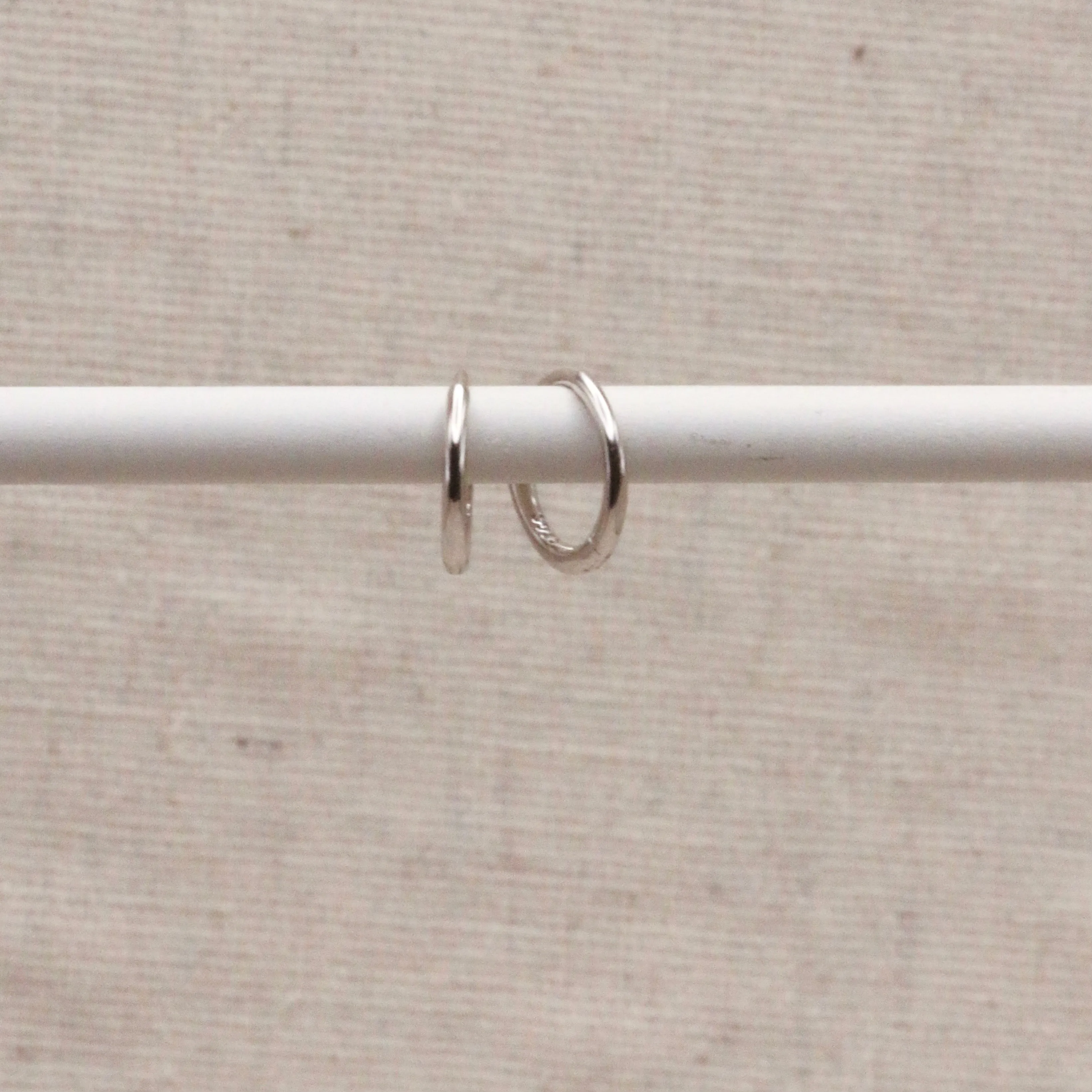Silver Essential Huggie Hoops