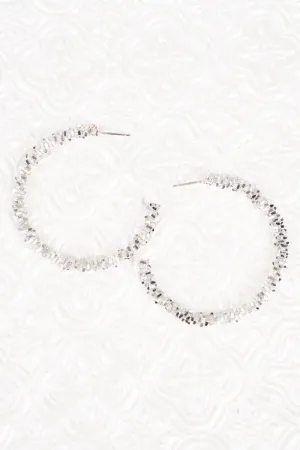 Silver tone Hoop Earrings