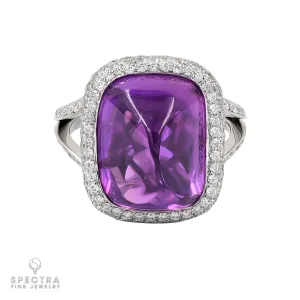 Spectra Fine Jewelry  15.83ct Purple Sapphire and Diamond Ring