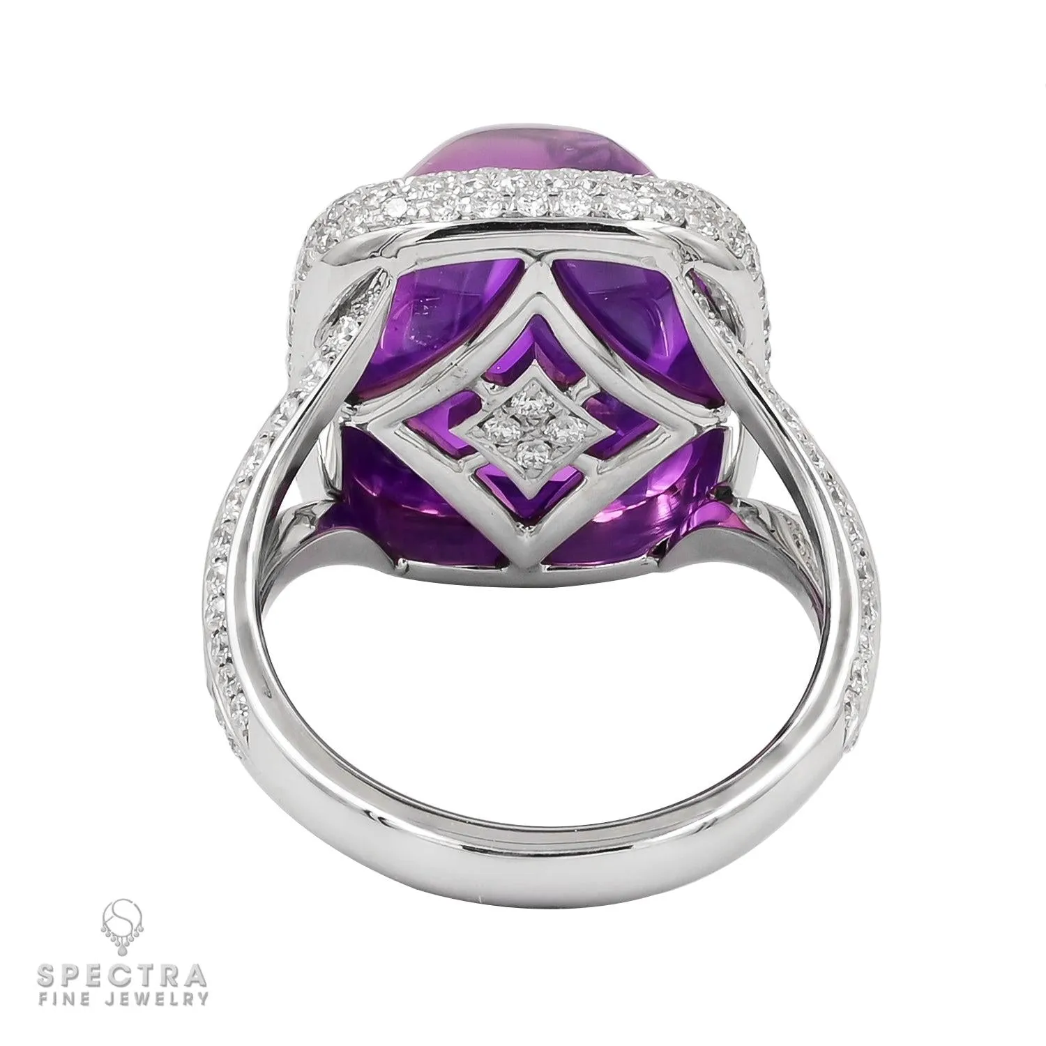 Spectra Fine Jewelry  15.83ct Purple Sapphire and Diamond Ring