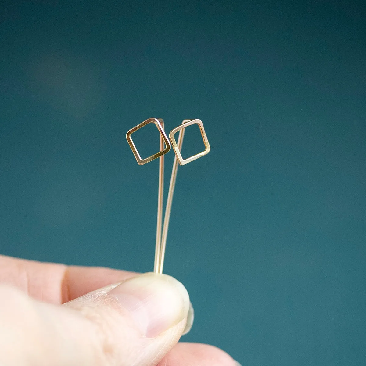 Square Threader Earrings