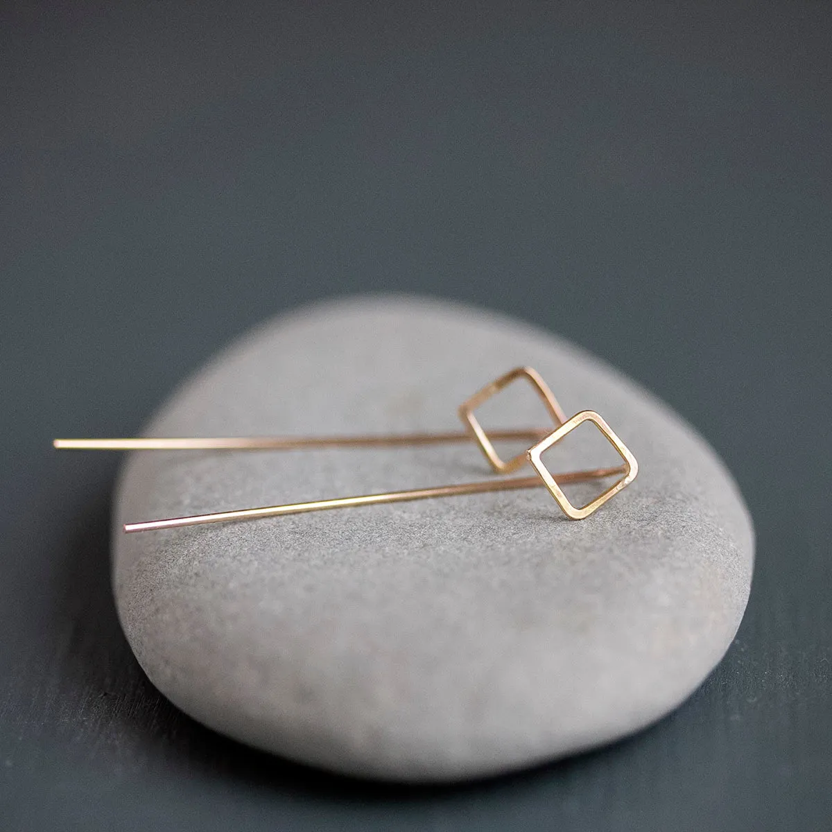 Square Threader Earrings