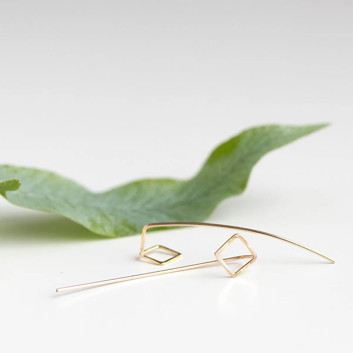 Square Threader Earrings