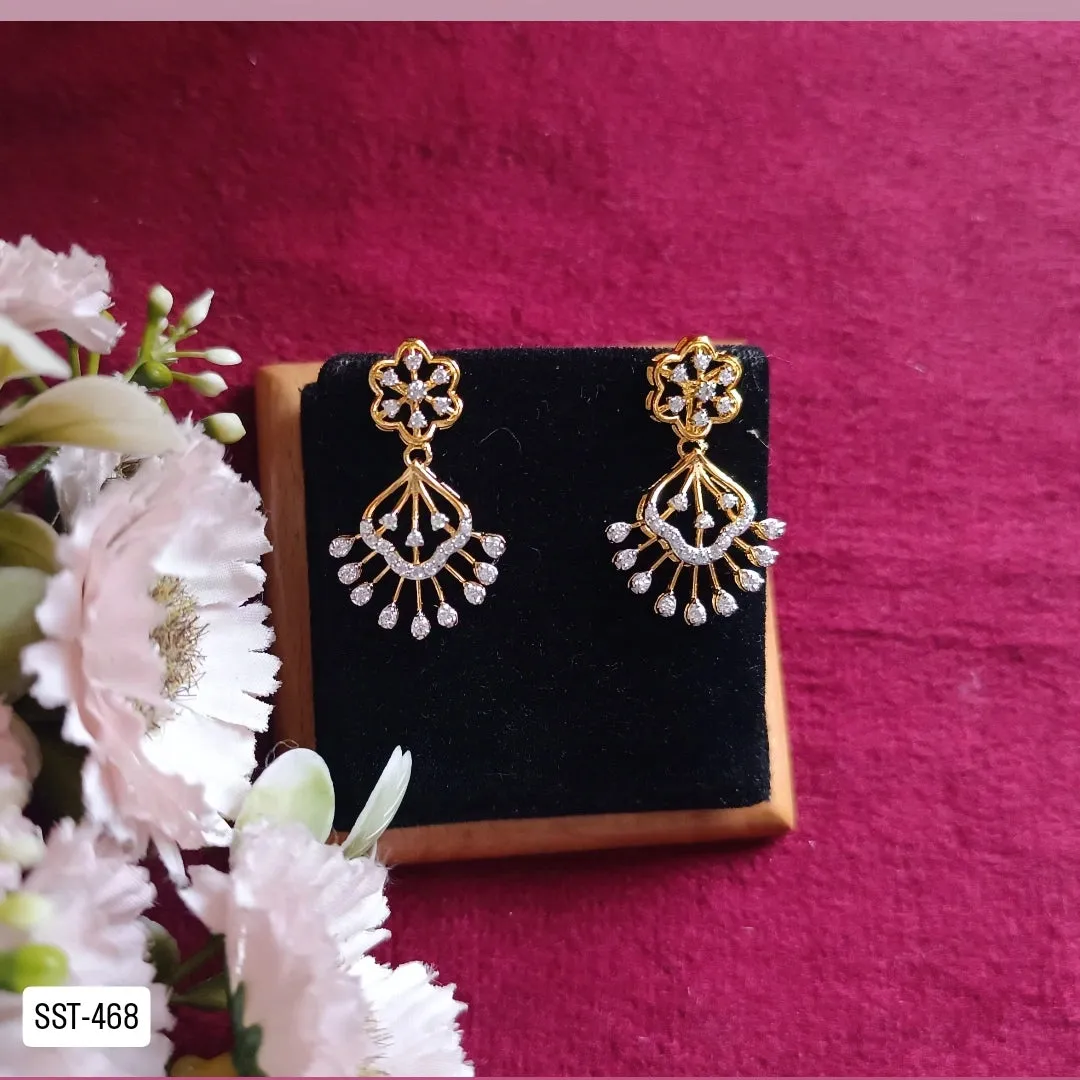 SST 468 | FLORAL DANGLE DROP EARRINGS