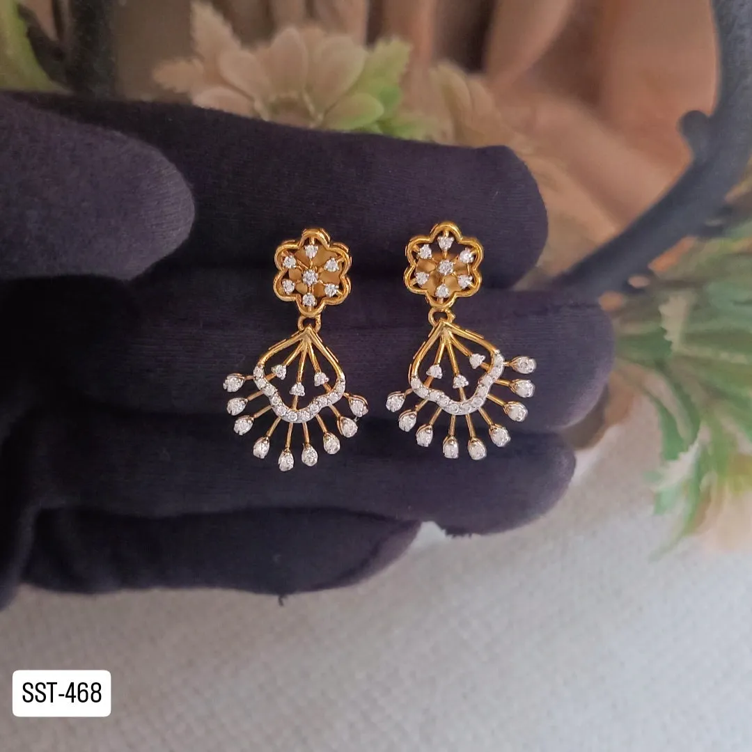 SST 468 | FLORAL DANGLE DROP EARRINGS