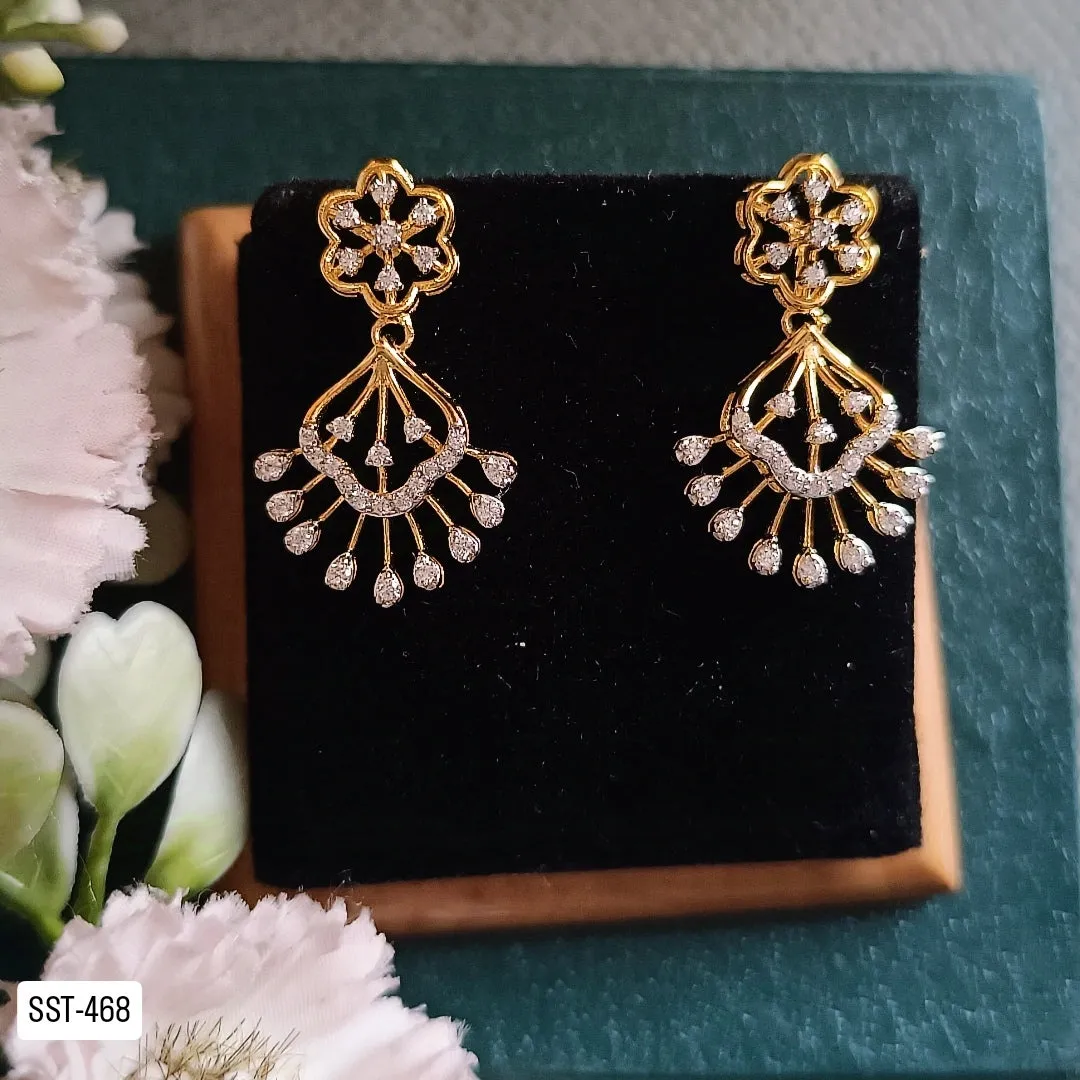 SST 468 | FLORAL DANGLE DROP EARRINGS