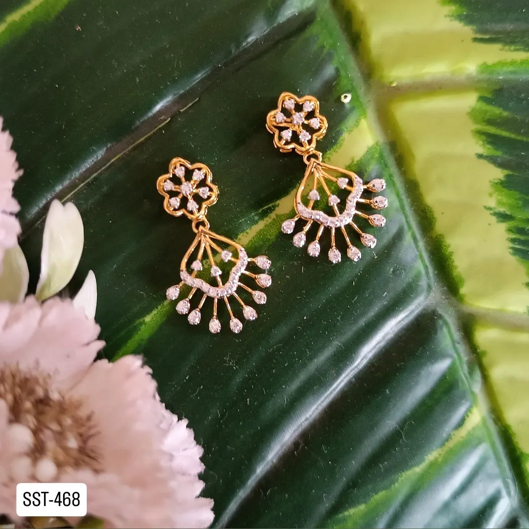 SST 468 | FLORAL DANGLE DROP EARRINGS
