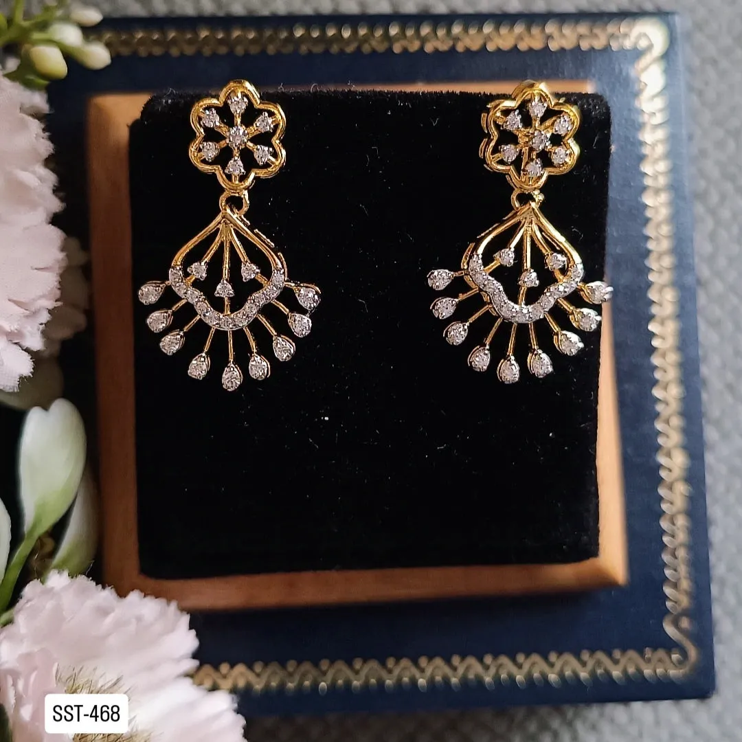 SST 468 | FLORAL DANGLE DROP EARRINGS