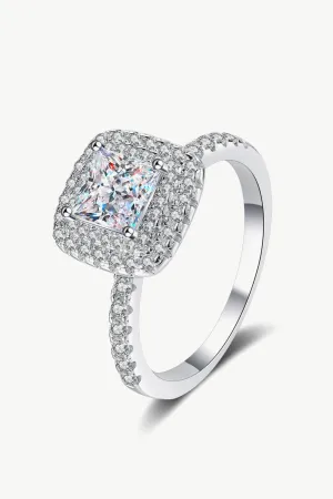 Sterling Silver 1 Carat Moissanite Ring Sterling Silver 1 Carat Moissanite Ring