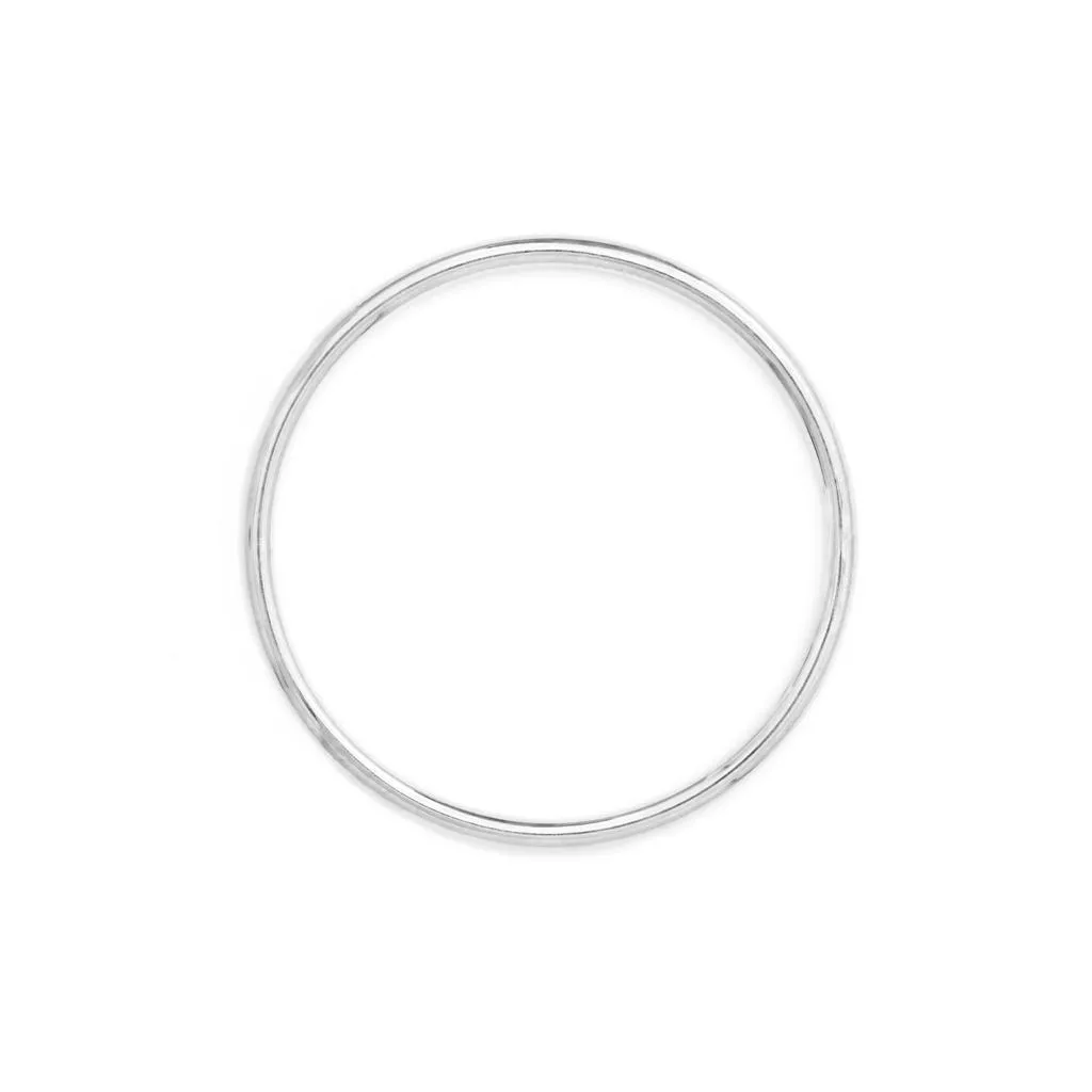 Sterling Silver Round Bangle