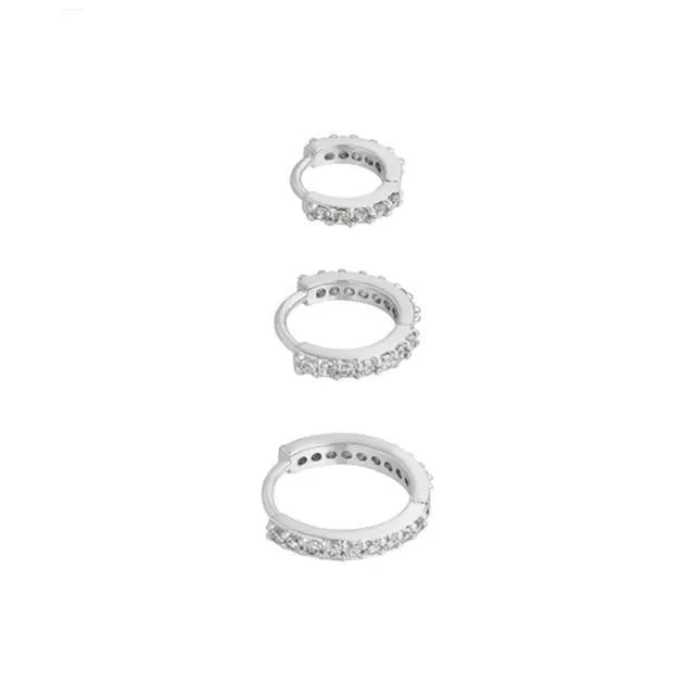 Stylemein - Hoop earring set | Huggie Hoop Earrings Set