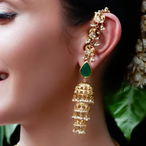 Swan Silver Majestic Jhumka