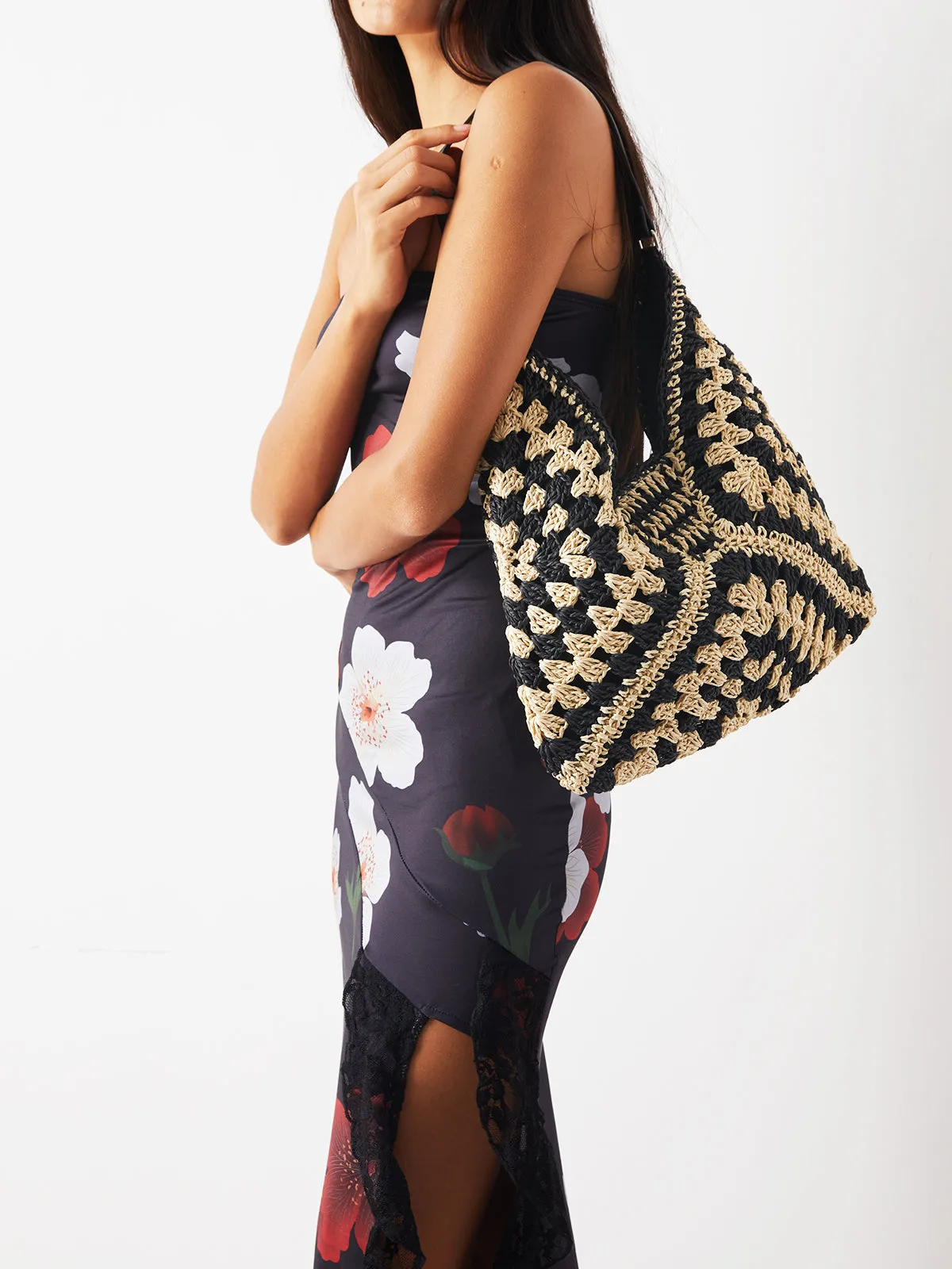The Riviera Macrame Shoulder Bag