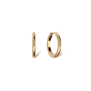 Thin Medium Hoop Earrings