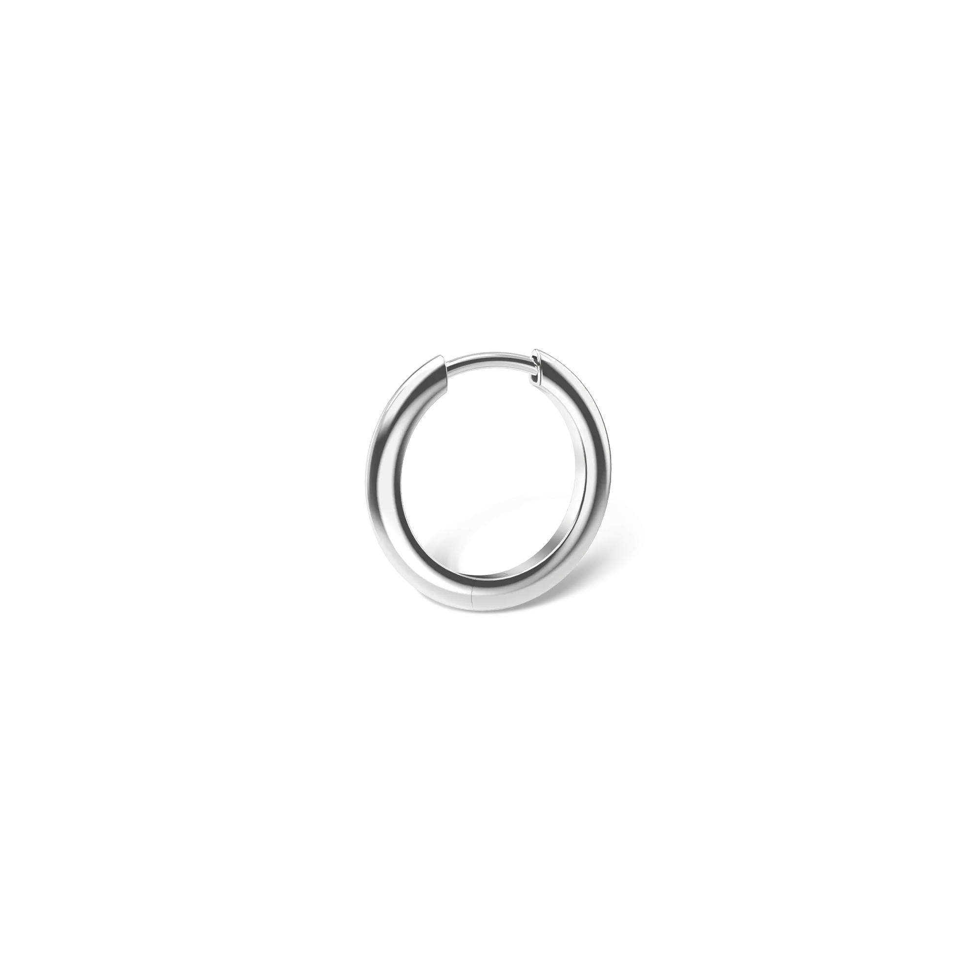 Thin Medium Hoop Earrings