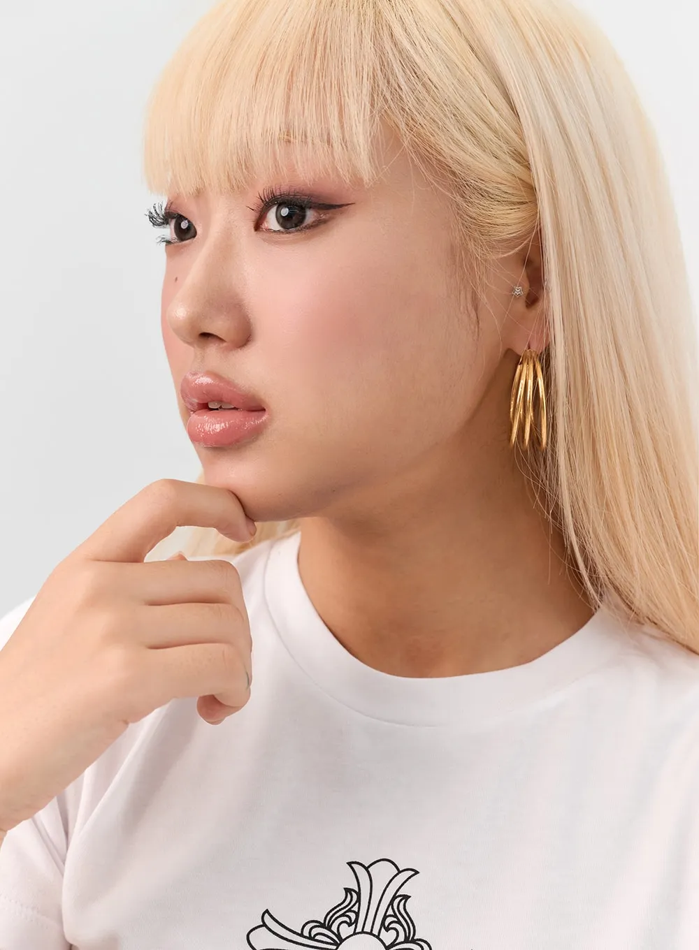 Three Hoops Earrings IN302