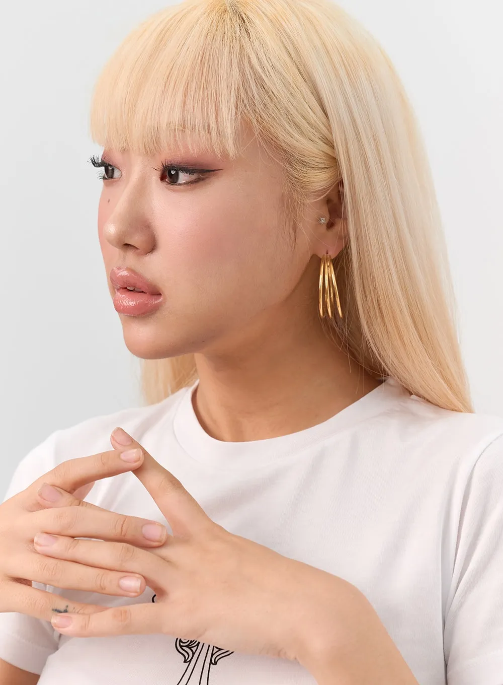 Three Hoops Earrings IN302