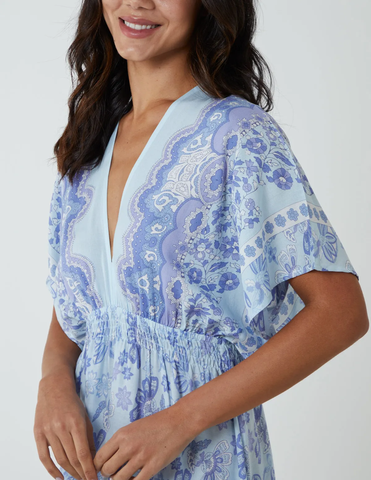 Tiered Hem Maxi Dress