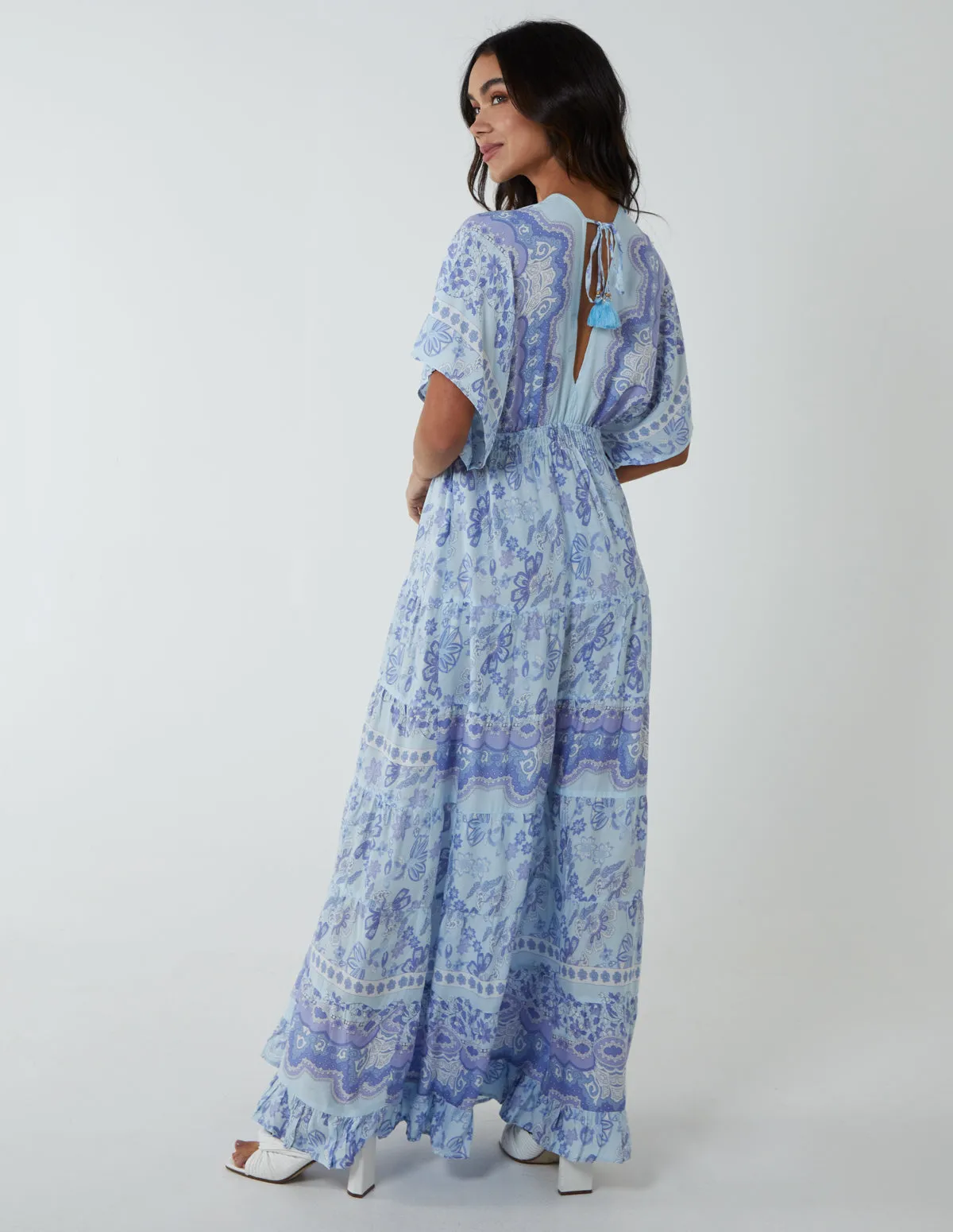 Tiered Hem Maxi Dress