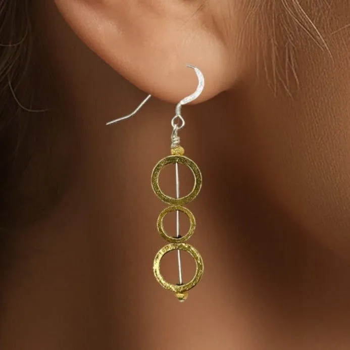 Trinity Hoop Earrings