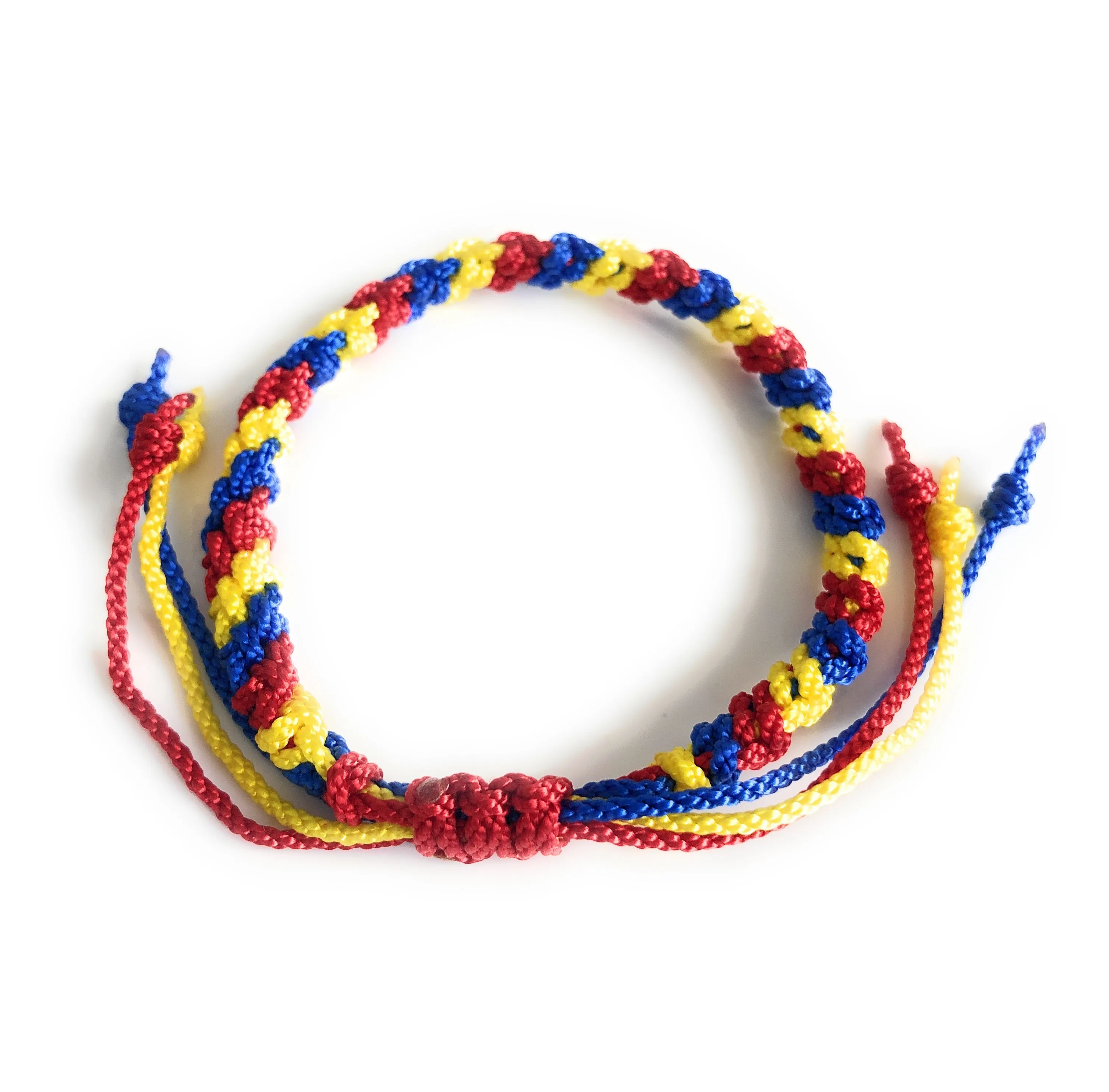 Venezuela - Colombia Adjustable Macrame Bracelet