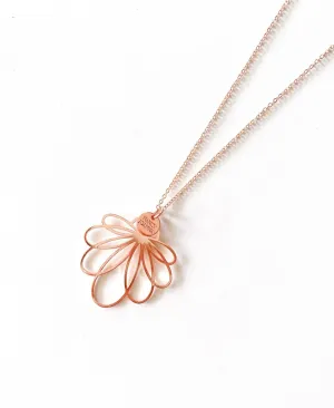 Water Lilly Pendant Rose Gold