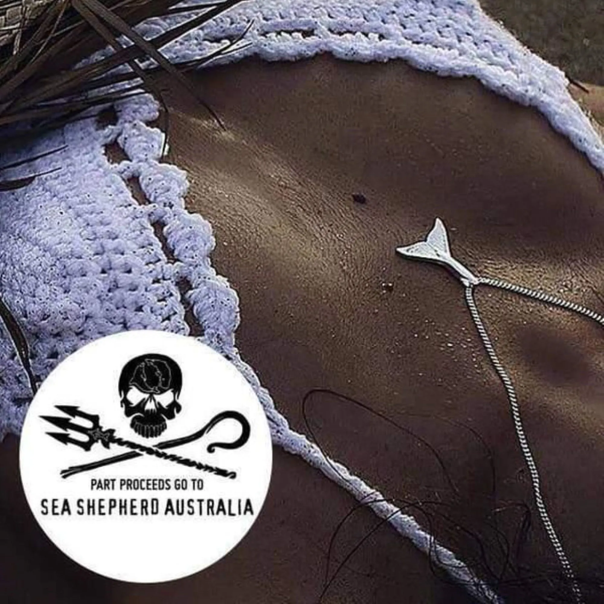 Whale Tail Necklace - $5 donated to Sea Shepherd
