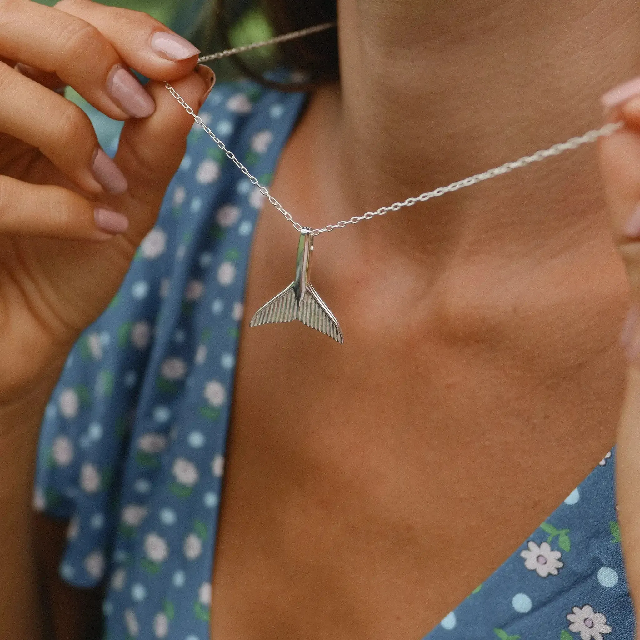 Whale Tail Necklace - $5 donated to Sea Shepherd