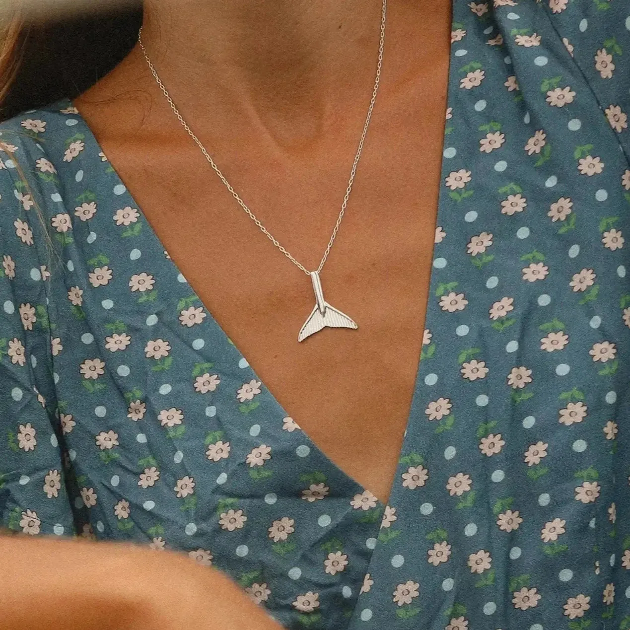 Whale Tail Necklace - $5 donated to Sea Shepherd