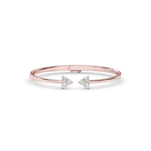 Whimsical Three Stone Bangle