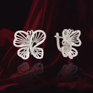 Wire Butterfly Earrings