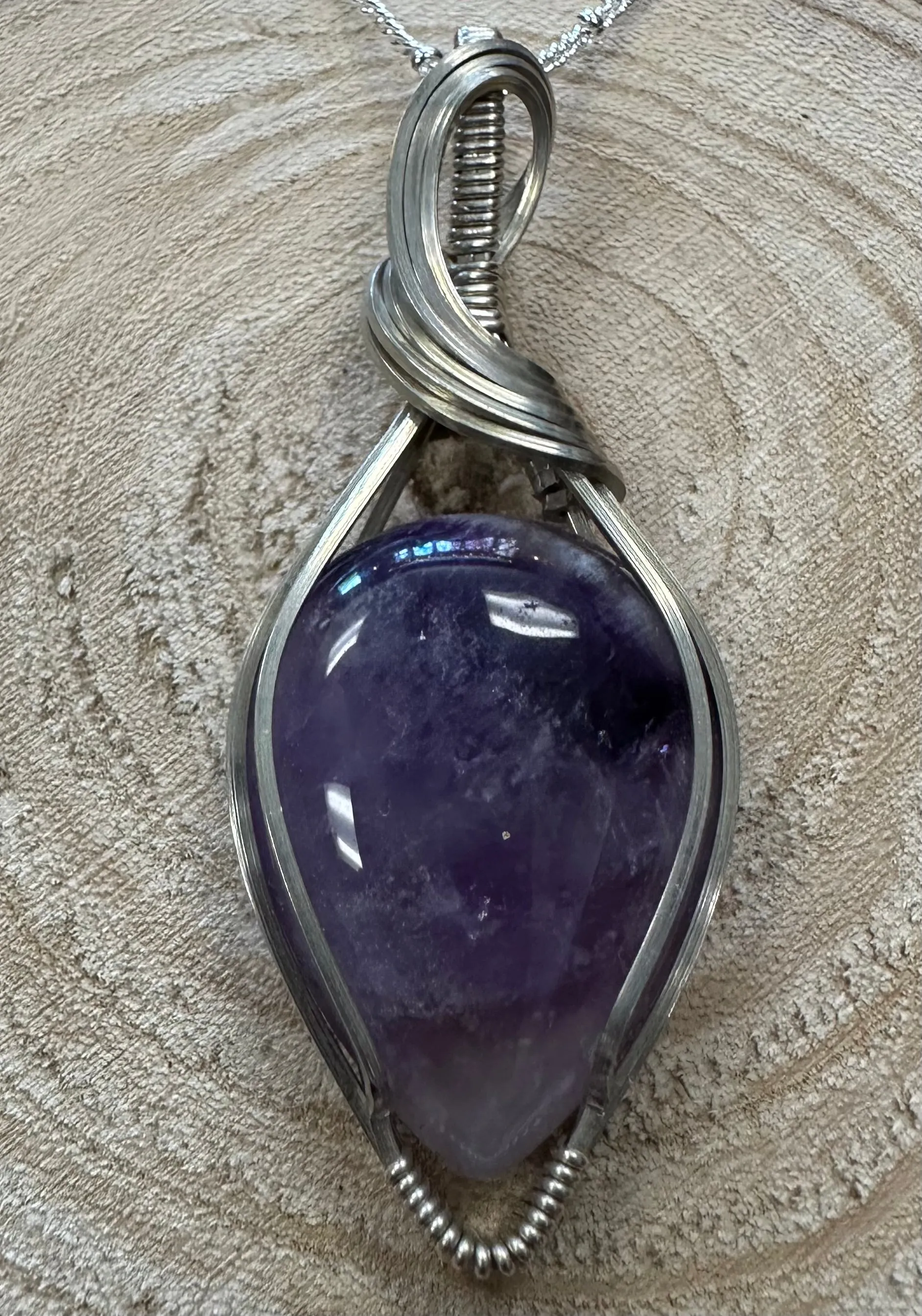 Wire Hand Wrapped Jewelry by Kaley