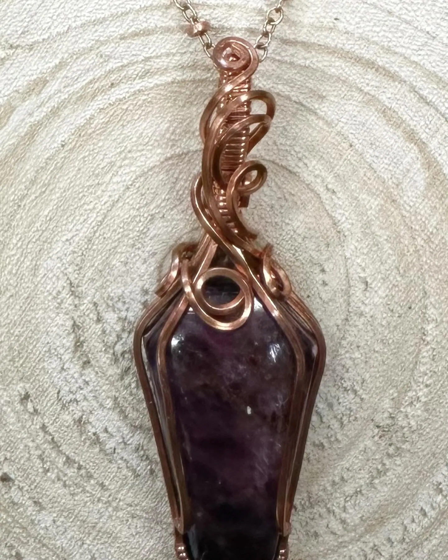 Wire Hand Wrapped Jewelry by Kaley