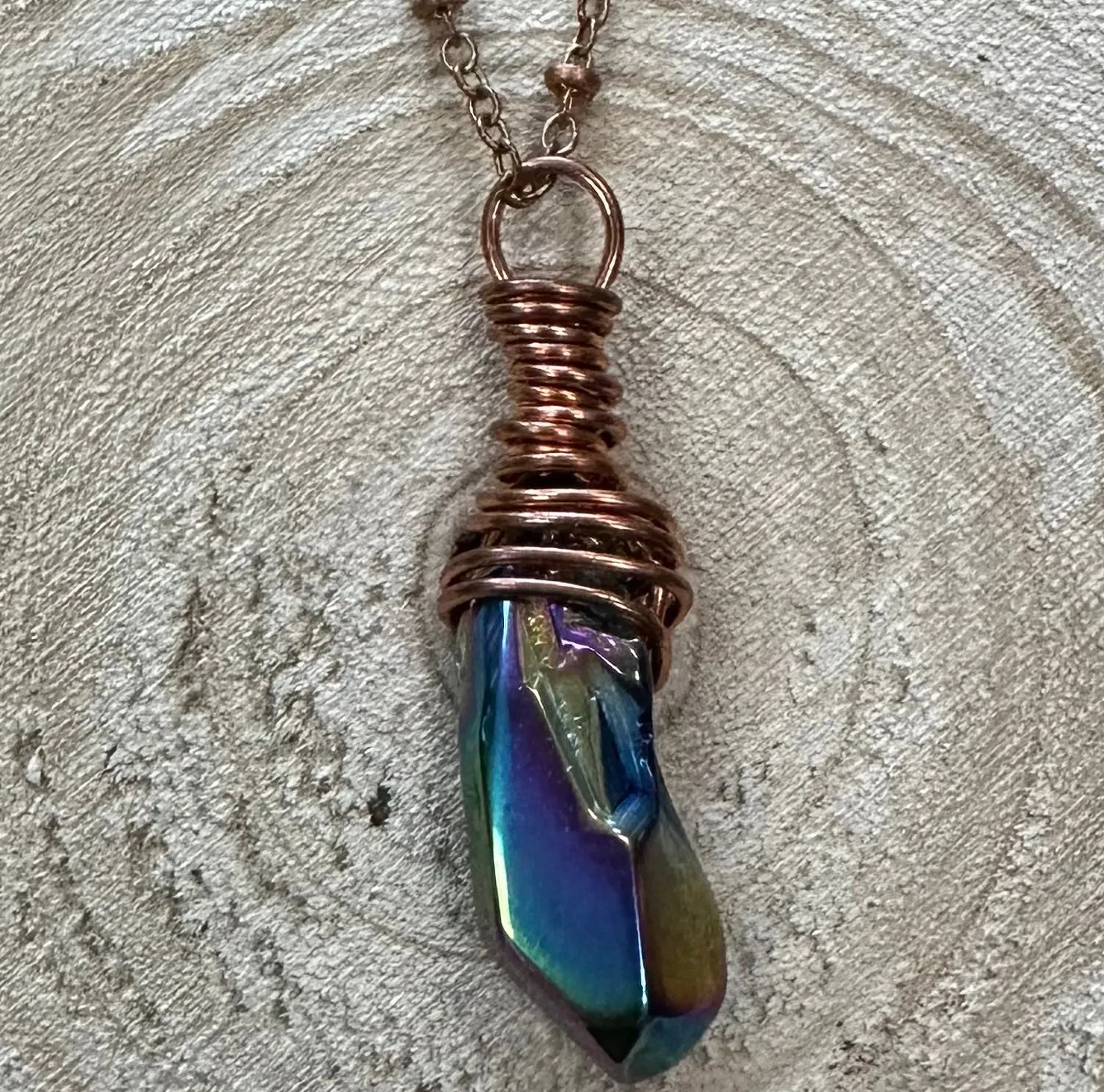 Wire Hand Wrapped Jewelry by Kaley