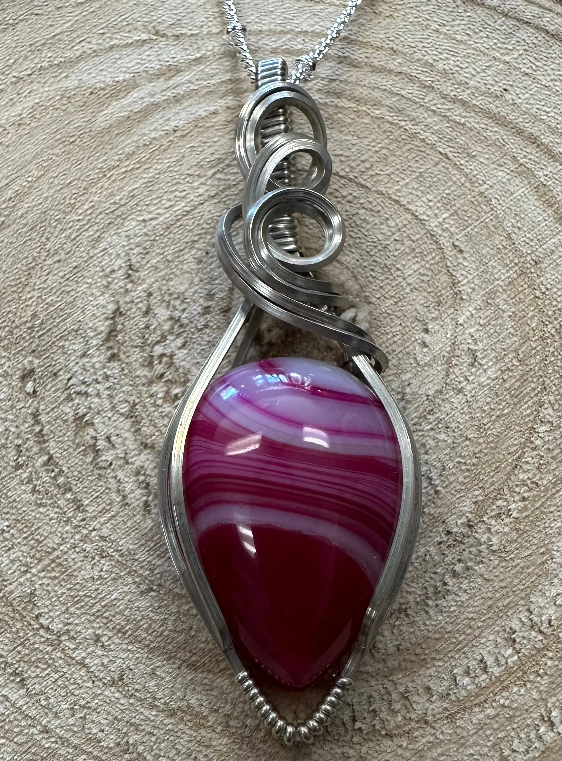 Wire Hand Wrapped Jewelry by Kaley