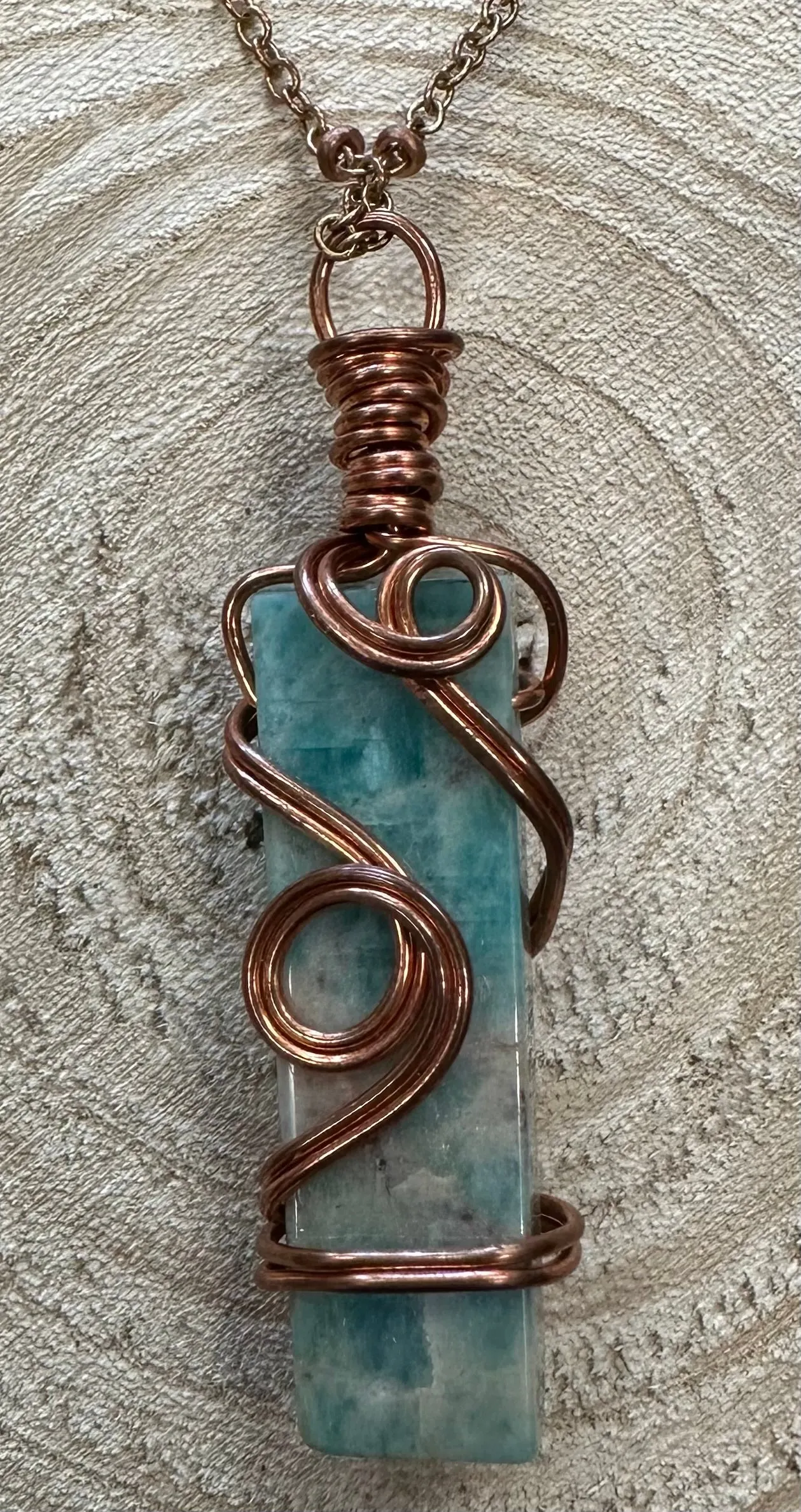 Wire Hand Wrapped Jewelry by Kaley
