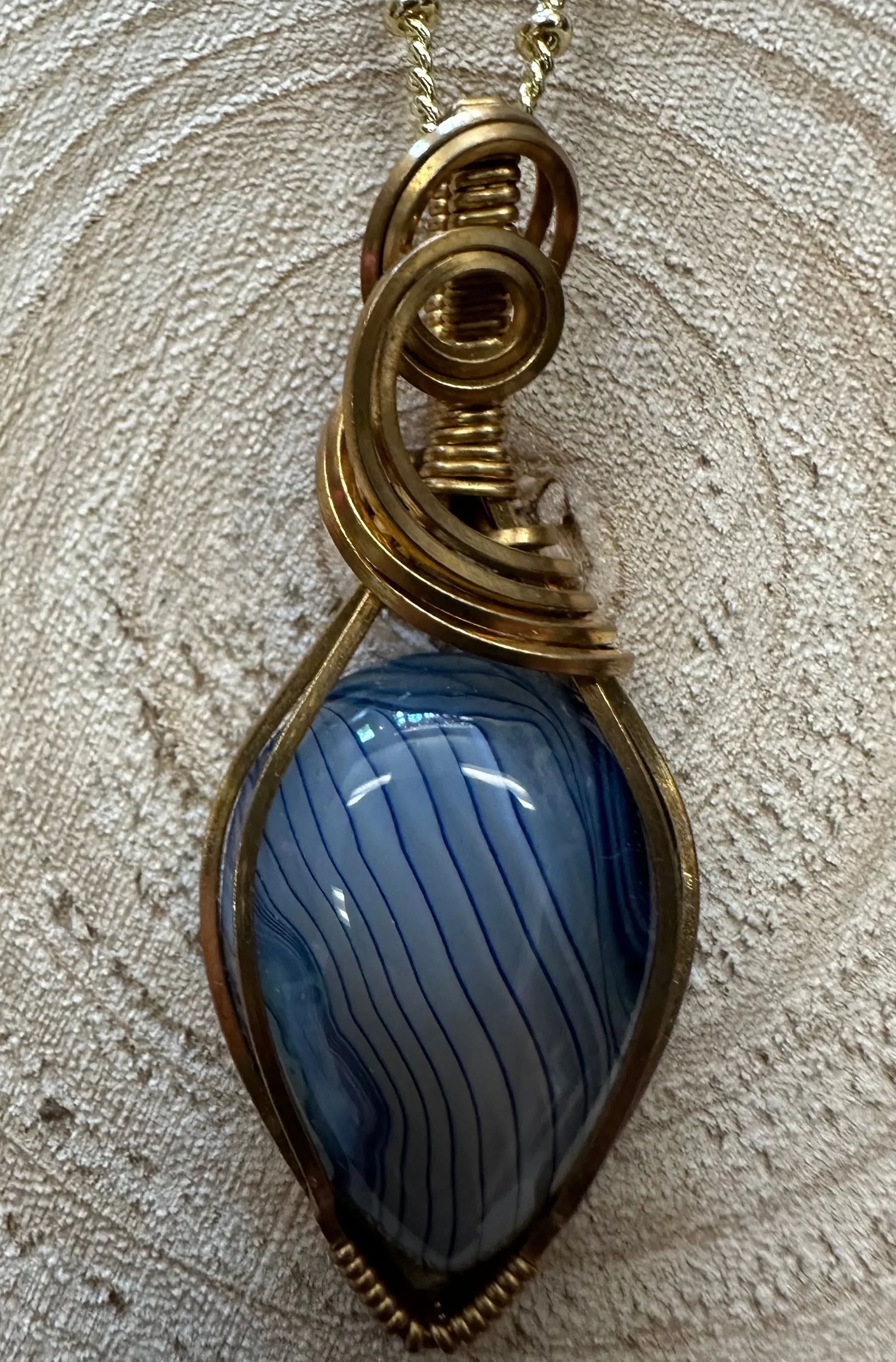 Wire Hand Wrapped Jewelry by Kaley