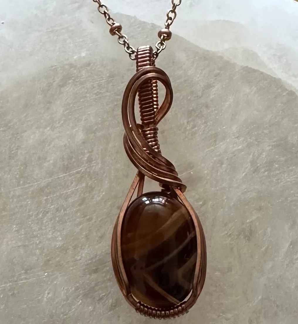 Wire Hand Wrapped Jewelry by Kaley