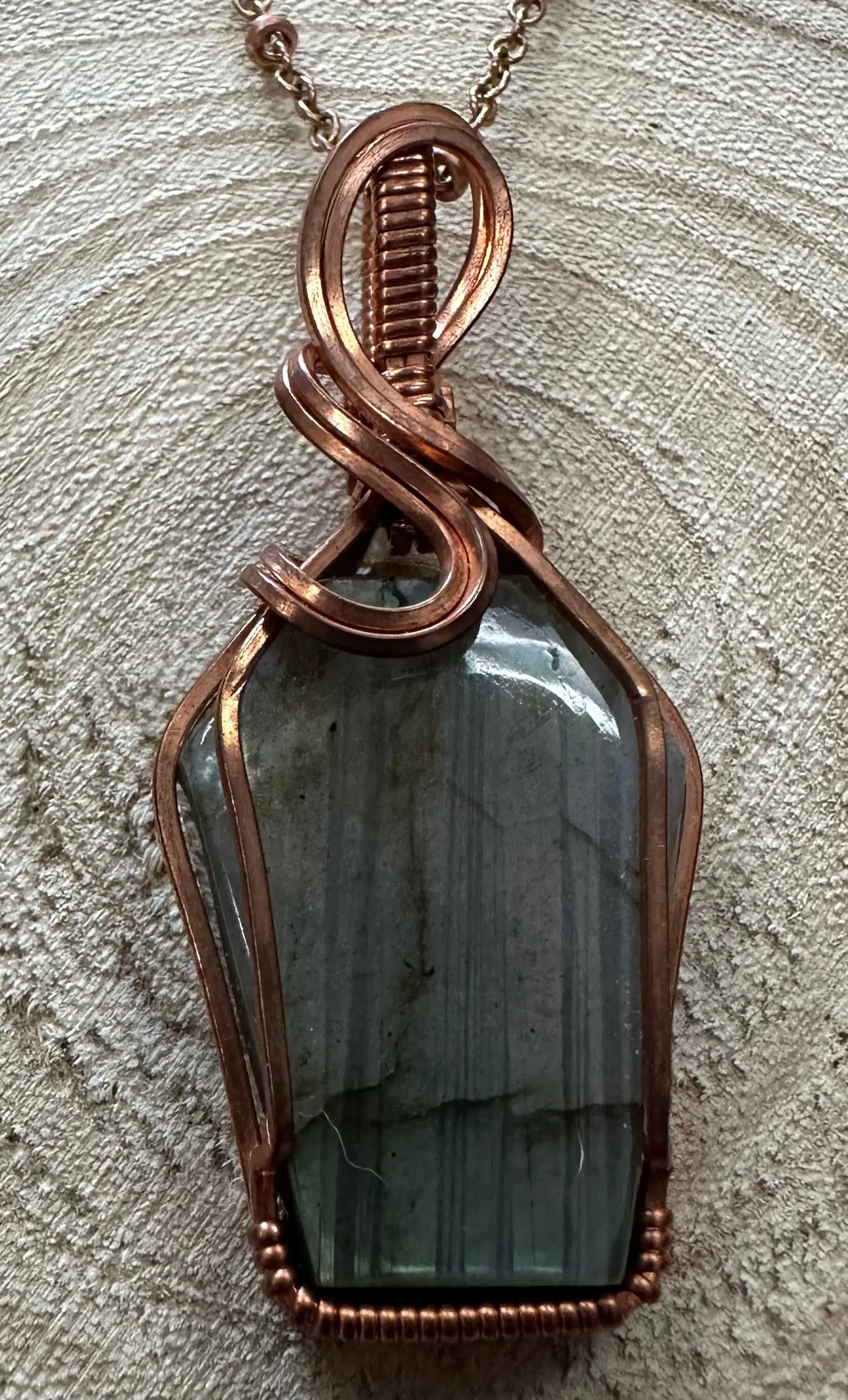 Wire Hand Wrapped Jewelry by Kaley