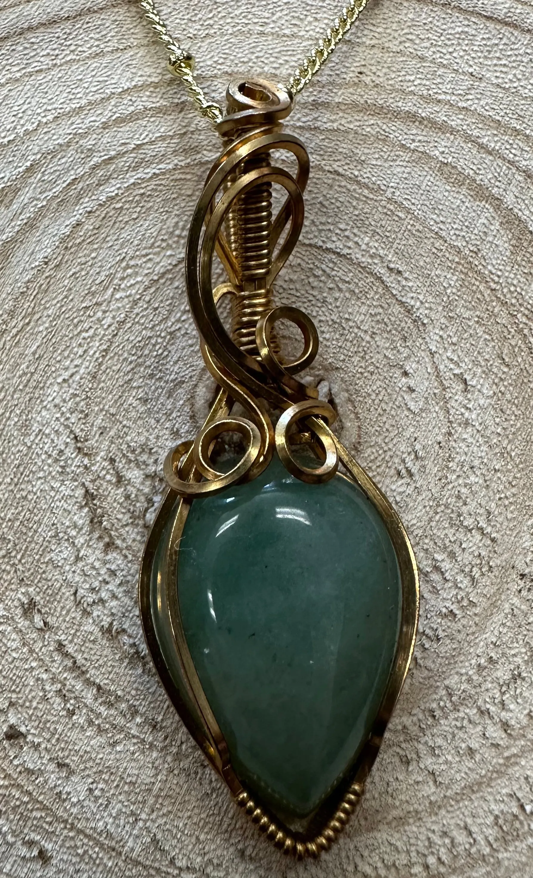 Wire Hand Wrapped Jewelry by Kaley