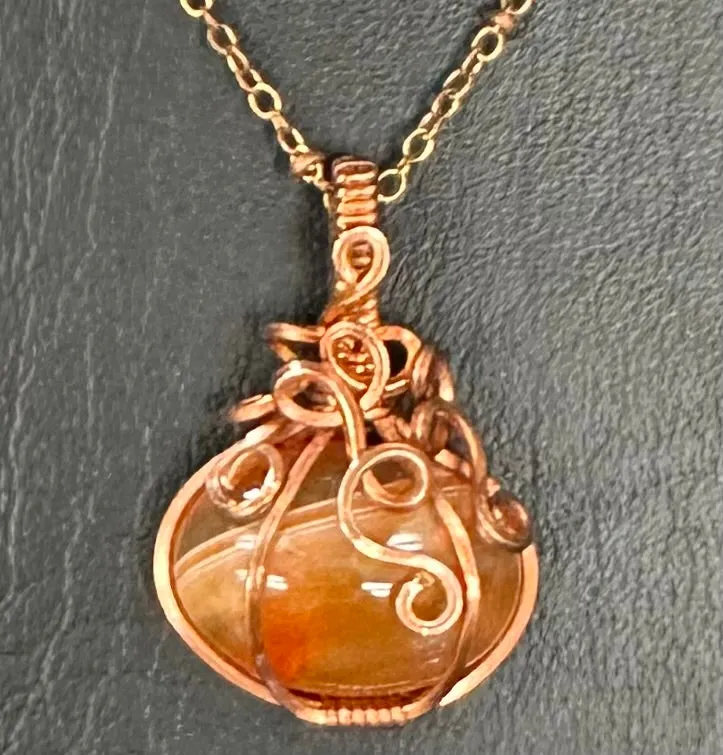 Wire Hand Wrapped Jewelry by Kaley