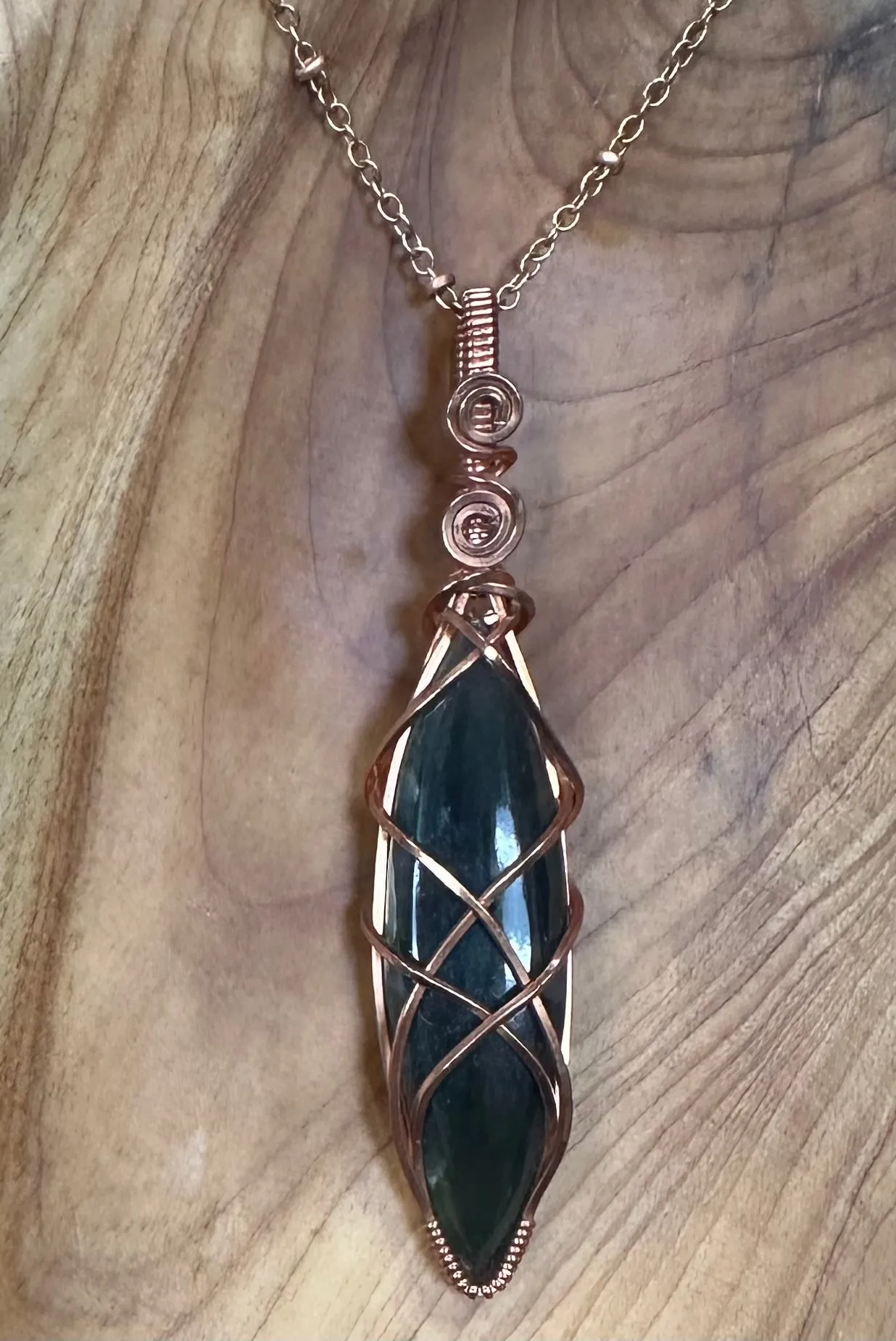 Wire Hand Wrapped Jewelry by Kaley